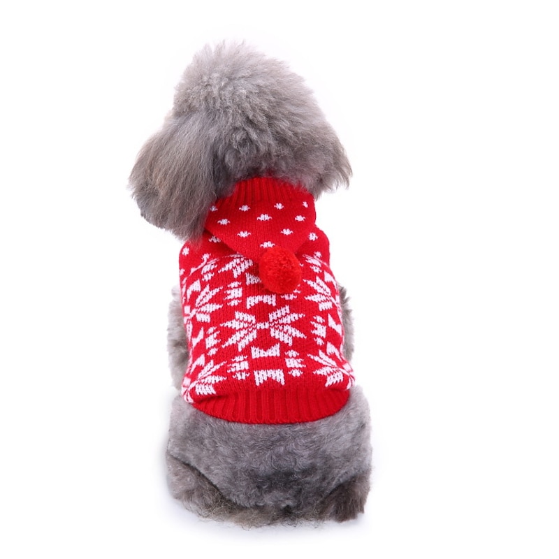 Dog Cat Sweater Jumper Fashion Party Winter Breathable Soft Washable Comfortable Christmas Outdoor Casual Daily Dog Clothing for Bichon Frise Pomeranian Baby Pet Papillon Small2