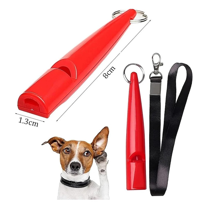 Dog Whistle with Lanyards Ultrasonic Dog Whistles to Stop Barking High Pitch Frequency Silent Whistles for Dog Training3