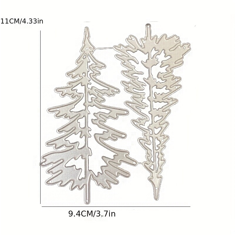 1pc Merry Christmas Metal Cutting Dies Stencils Snowflake Tree Scrapbook Paper Card Embossing Process For Card Making Scrapbooking DIY Cards Photo Album Craft Decorations2