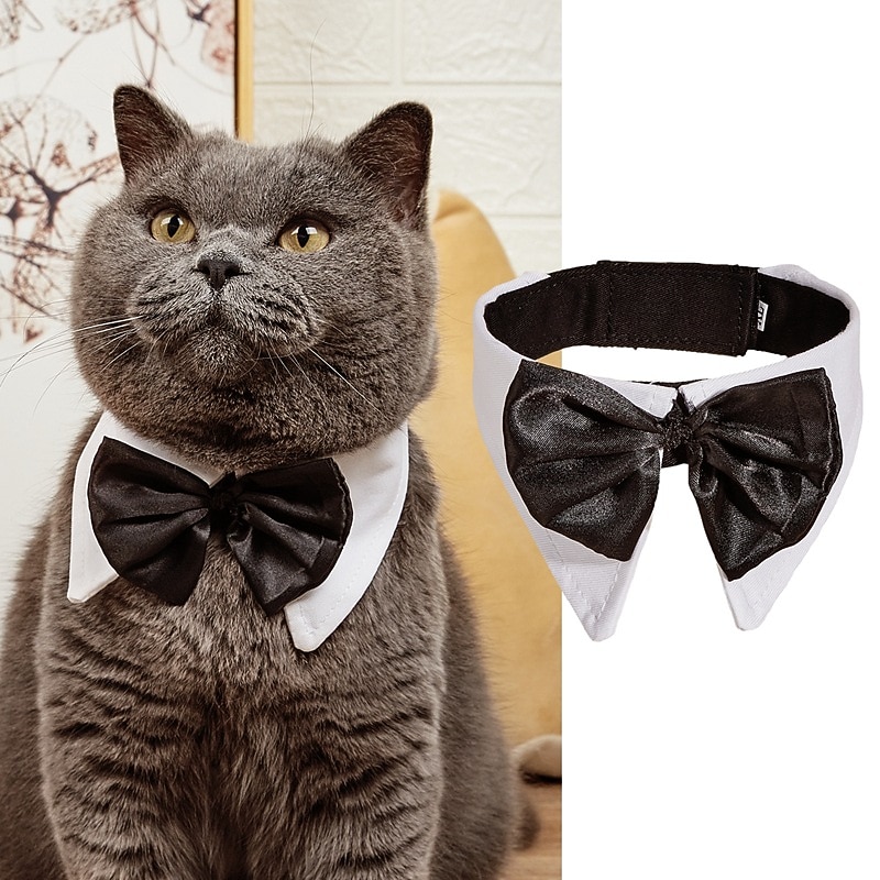 Dog Cat Tie / Bow Tie Fashion Party Winter Breathable Soft Washable Comfortable Christmas Outdoor Casual Daily Dog Clothing for Bichon Frise Pomeranian Baby Pet Papillon Small3