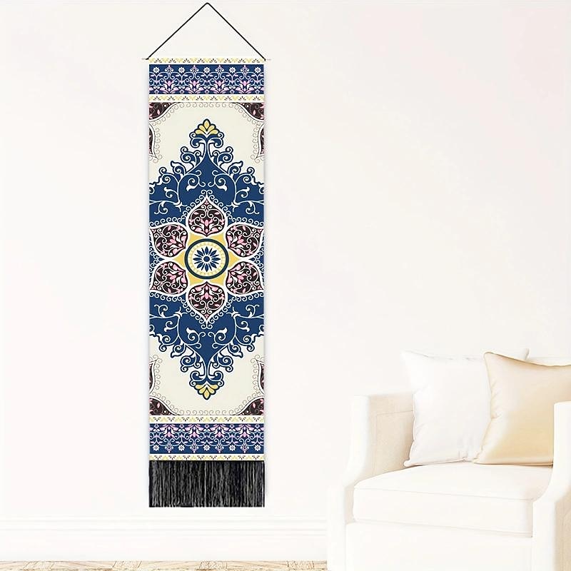 Bohemian Mandala Woven Tapestry Nordic Living Room Bedroom Home Decor Boho Tapestry Entrance Wall Hanging Tassel