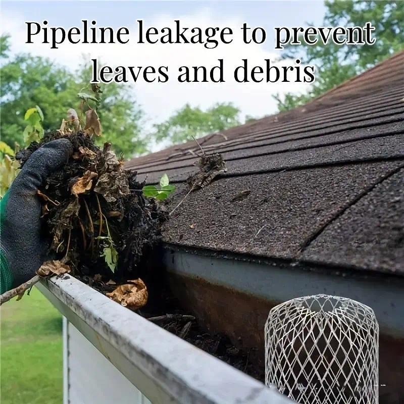 1pc Roof Gutter Guard Filter, 3.5 Inch Aluminum Filter, Gutter Filter For Preventing Clogging3