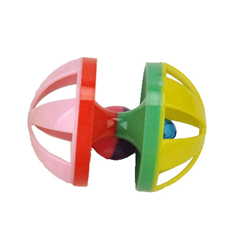 Rondom Pet Supplies Pet Cat Toys Ring Sound Cat Teasing Toys Contrasting Rolling Balls Double Bell Balls3