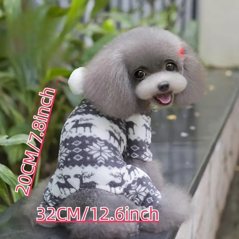 Dog Cat Hoodie Christmas Costume Christmas Outfit Party Casual Winter Warm Breathable Soft Washable Comfortable Christmas Outdoor Casual Daily Dog Clothing for Bichon Frise Pomeranian Baby Pet3