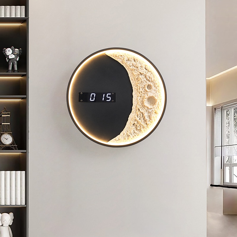 Wall Sconce Wall Clock  3 Color Wall Lamp LED Wall Lighting Fixture Wall Sconces Indoor Wall Wash Lights for Living Room Bedroom Hallway Decor 110-240V2