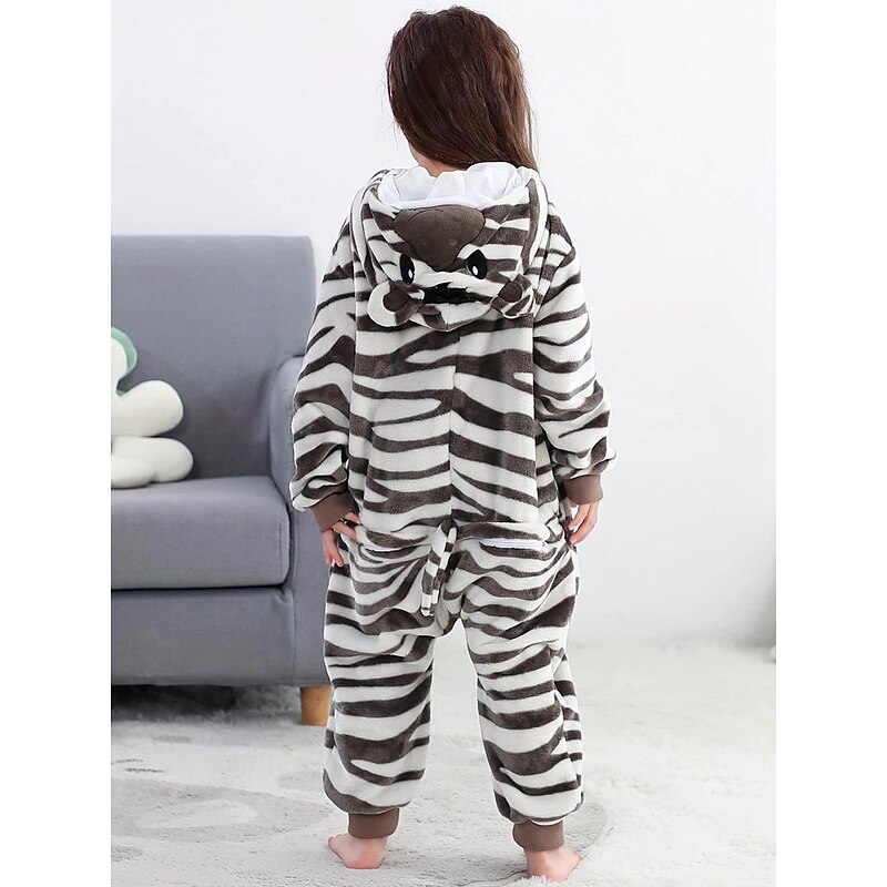Kid's Animal Nightwear Onesie Pajamas Onesie Costume Horse Tiger Animal Onesie Pajamas Kigurumi Pajamas Pajamas Funny Costume For Boys and Girls Carnival Cartoon3