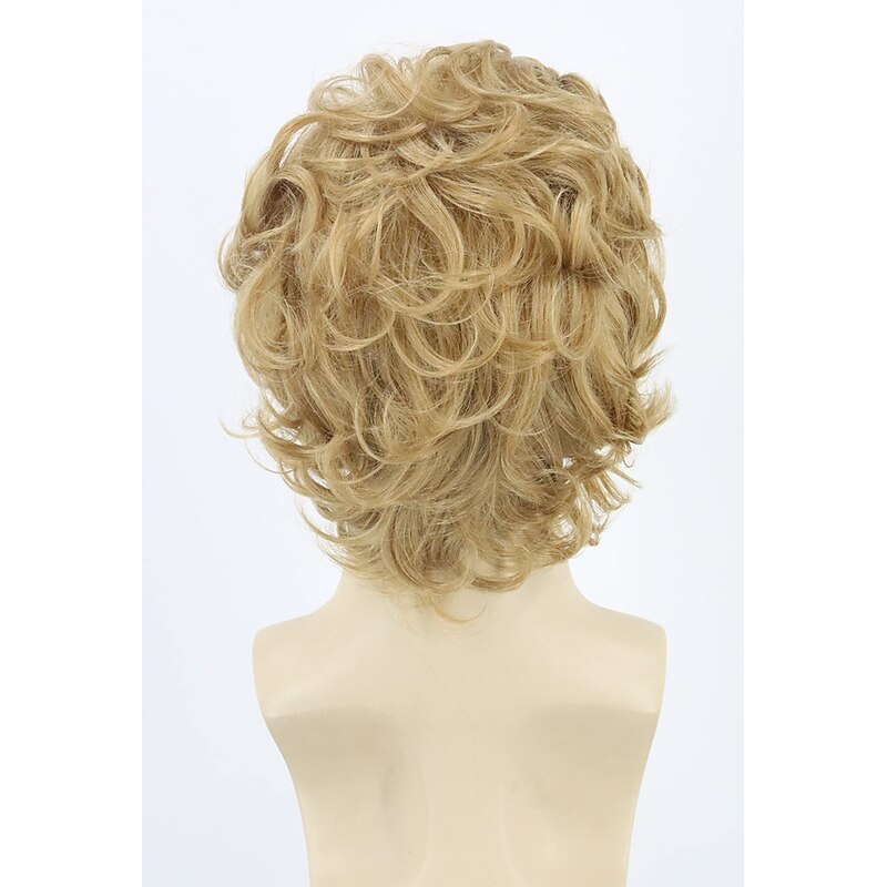 Men Wigs Blonde Short Curly Wavy Layered Cosplay Costume Party Wig Man Wig Halloween Wigs4