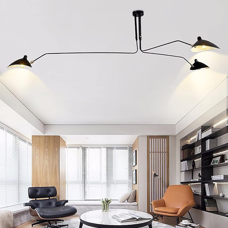Chandelier Lighting Mid Century Modern Ceiling Light 3/6 Arms Light Fixture Large Chandeliers2