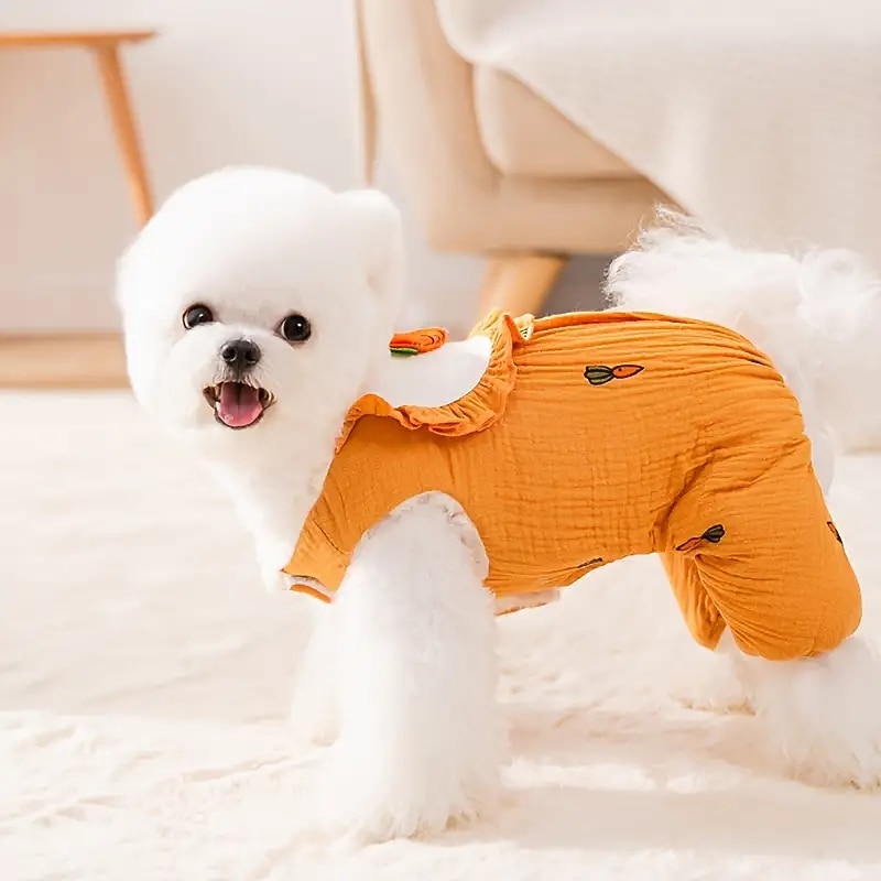 Dog Cat Jumpsuit Sweet Style Casual Winter Breathable Soft Washable Comfortable Outdoor Casual Daily Dog Clothing for Bichon Frise Pomeranian Baby Pet Papillon Small3