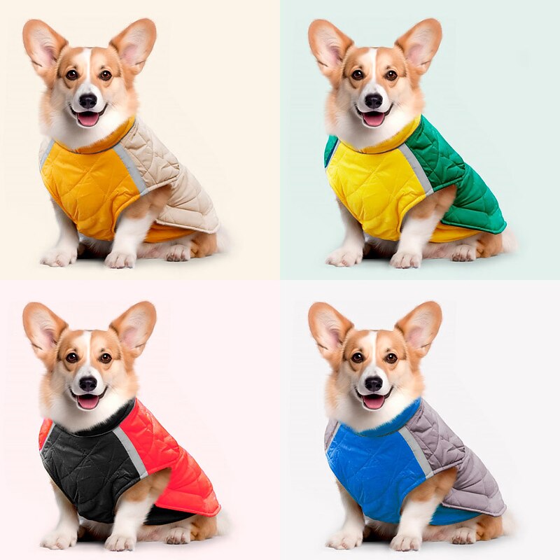 Dog Cat Coat Jacket Fashion Sports & Outdoors Winter Reflective Warm Breathable Soft Washable Outdoor Casual Daily Dog Clothing for Bichon Frise Pomeranian Baby Pet Papillon Small4