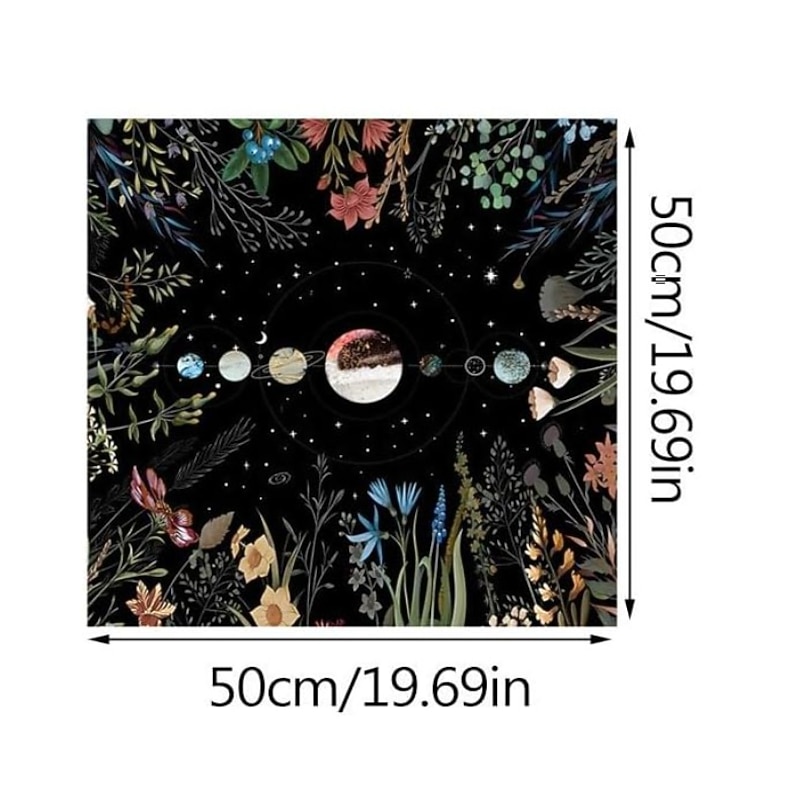 Tarot Tablecloth for Game, Altar Cloth, Witchcraft Astrology Decor Oracle Card Pad Tarot Mat Witcher Decor, Party Favors, Party Gift Decor, Party Supplies Magic Art Divination3