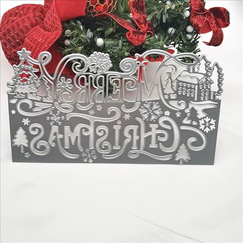 1pc Christmas Deer Metal Cutting Dies For Card Making Happy New Year Decoration Embossing Stencils Die Cuts DIY Scrapbooking Supplies3