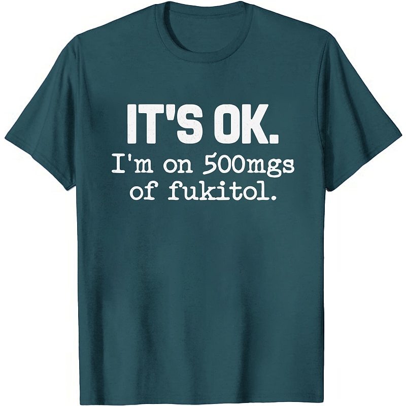 Men's Letter T Shirt Tee Top Cotton Short Sleeve Graphic Shirt Black Burgundy Blue Comfortable Tee Sports Outdoor Holiday Fashion Designer Clothing