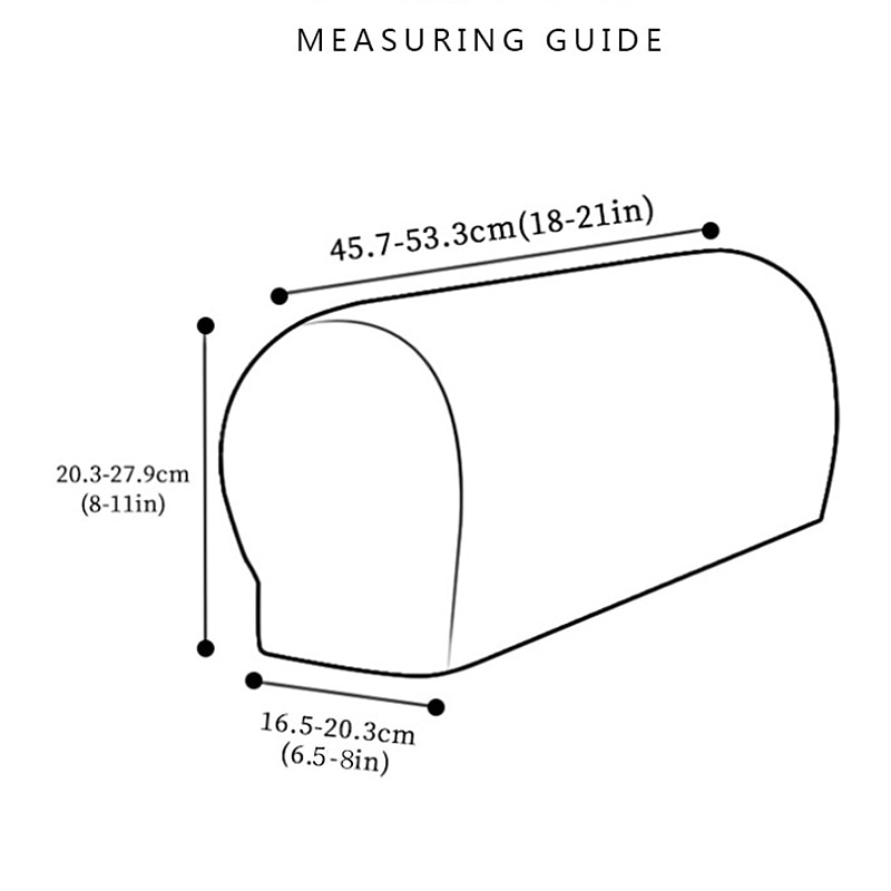 2 Pcs Strech Armrest Cover, Jacquard Armchair Covers for Sofa, Spandex Couch Armrest Slipcover for Recliner, Washable Anti-Scratch For Dogs Pet4