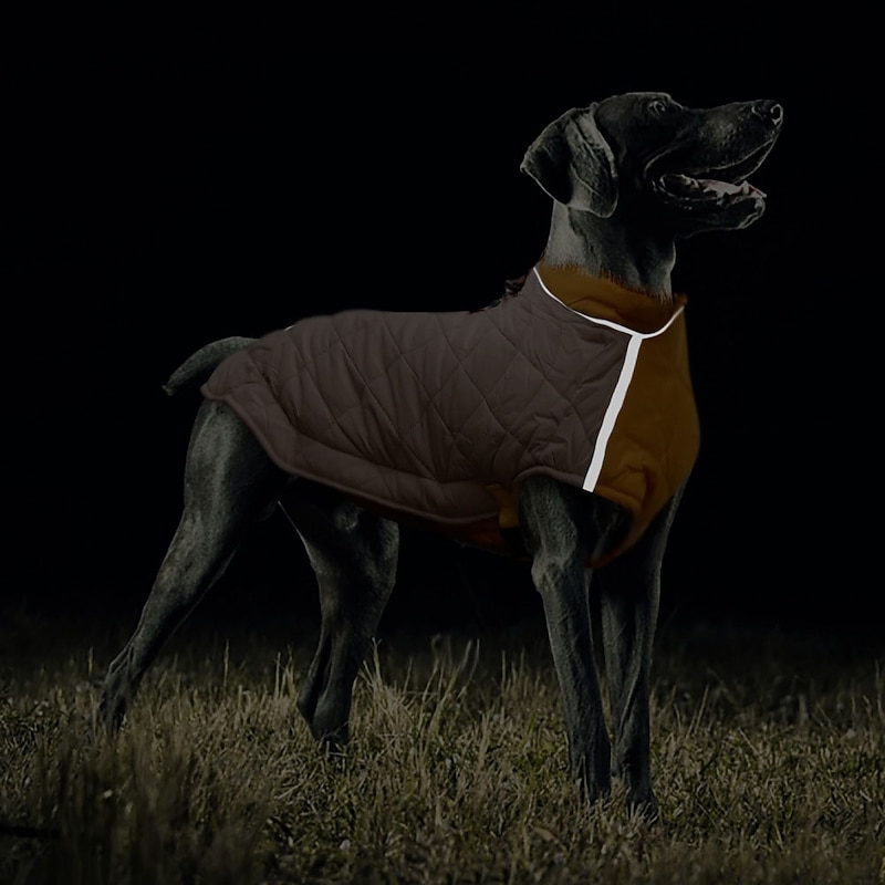 Dog Cat Coat Jacket Fashion Sports & Outdoors Winter Reflective Warm Breathable Soft Washable Outdoor Casual Daily Dog Clothing for Bichon Frise Pomeranian Baby Pet Papillon Small3