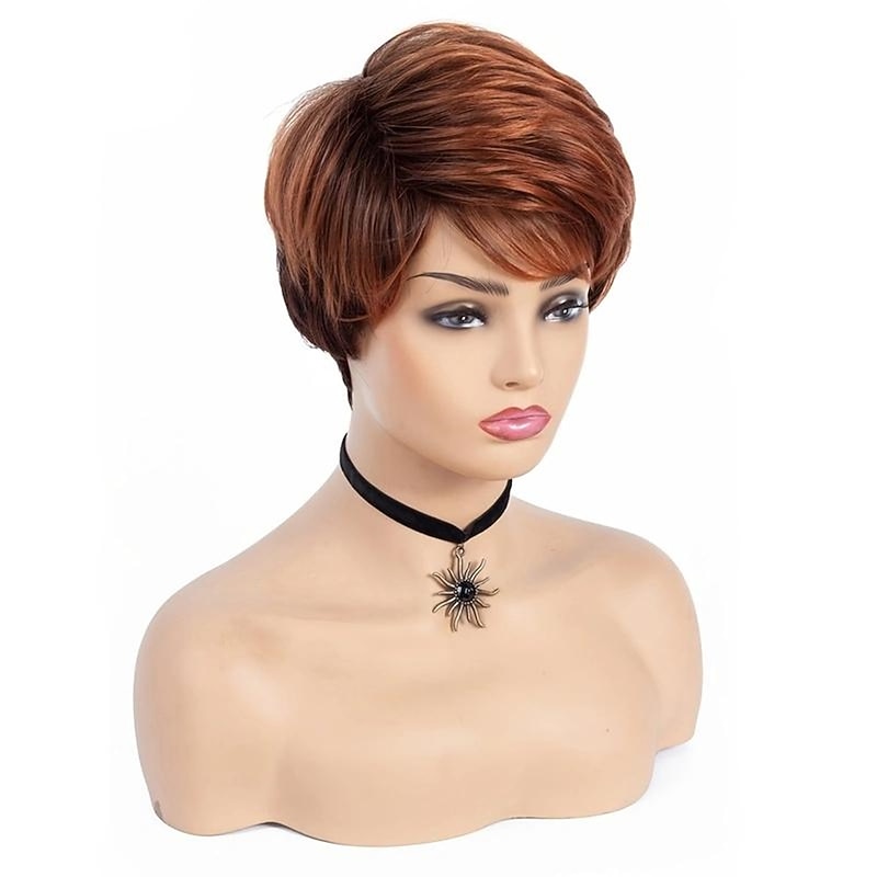 Short Pixie Cut Wig With Bangs For Women Natural Synthetic Wig Layered Hairstyles Cosplay Costume Party Daily Use3