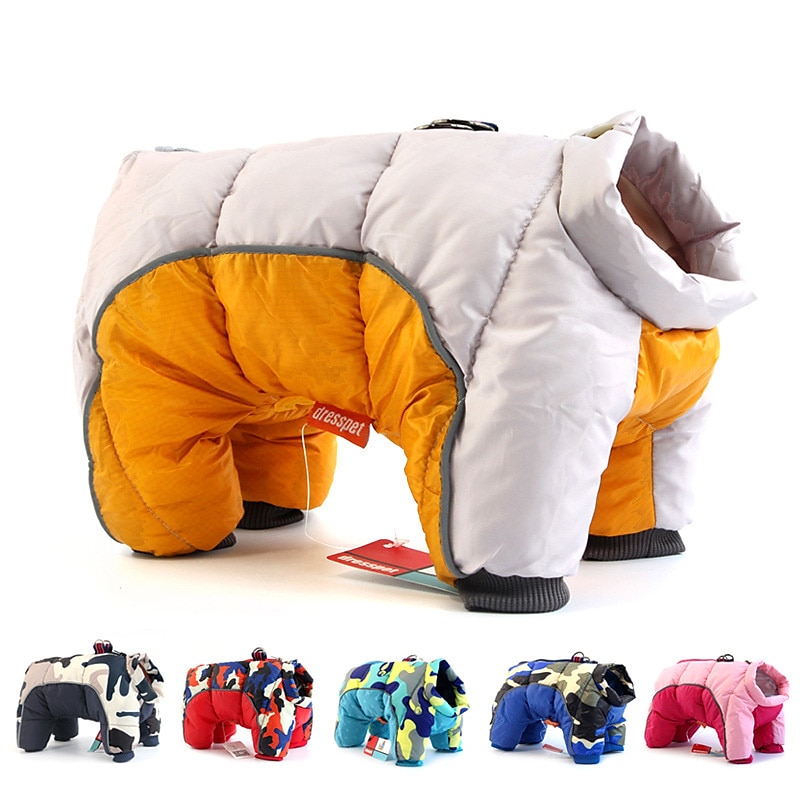 Hot selling pet dog clothes winter warm dog down cotton-padded coat puppy four feet coat winter coat2