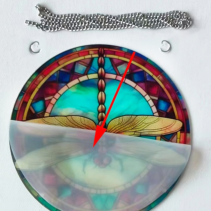 Sunflower Stained Suncatcher Window Hanging, Dog Cat Home Window Decor Suncatcher Birthday Gifts For Women,Mom,Teacher Wreath Sign, Christmas Xmas Decor Gift4