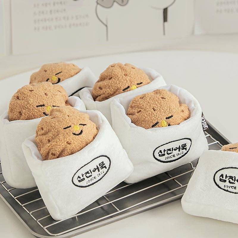 1pc Vegetable Meatballs Design Pet Grinding Teeth Squeaky Plush Toy Durable Chew Toy For Dog Interactive Supply3