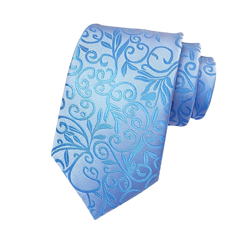 Men's Necktie - Floral Ties Classic Fashion Party Meeting Outfit Business Neck Ties 1 Pc Necktie Mens Classic Necktie Floral Neckties Print Jacquard Tie Fashion Vintage Formal Business4