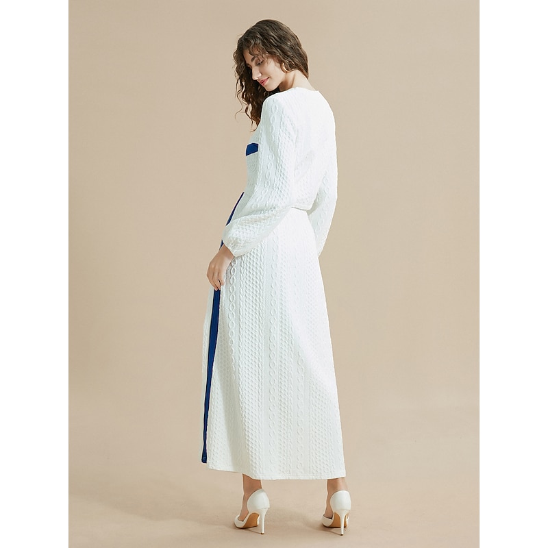 Color Block Round Neck Casual Set2