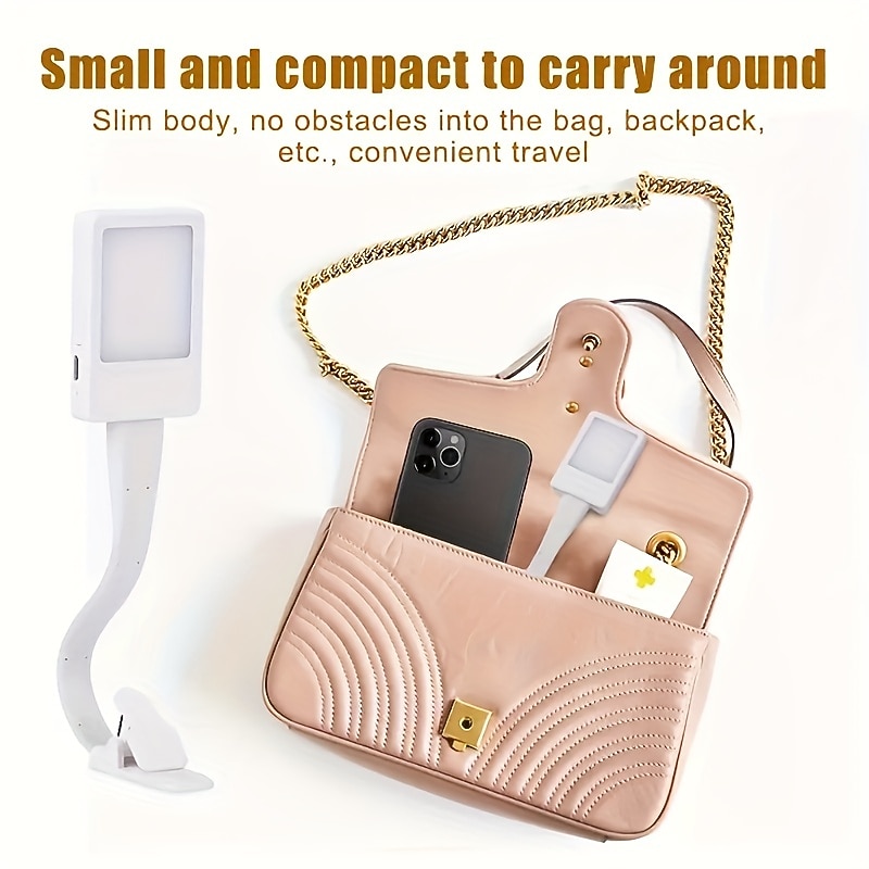 Rechargeable Book Reading Light Lamp LED Book Light For Reading In Bed - Eye Caring Adjustable Brightness 3 Color Temperatures 10 HoursRuntime USB Reading Light For BedBook Light Clip On4