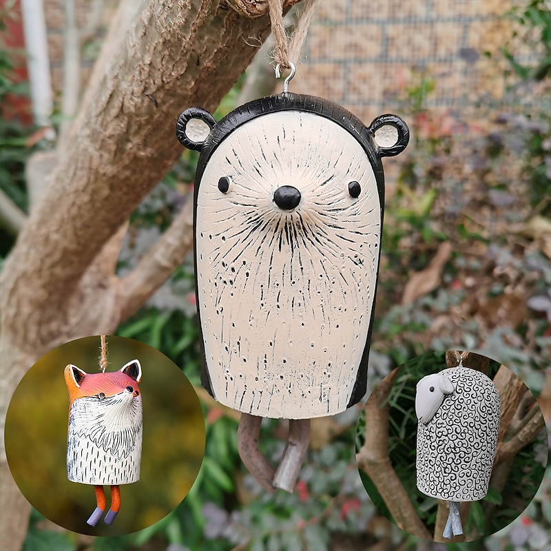 Beautiful Rustic Animal Wind Chimes Boho Handmade Garden Decor GiftResin Animal Decor Gift Ideas Garden Decor Unique Gift 1pcs2
