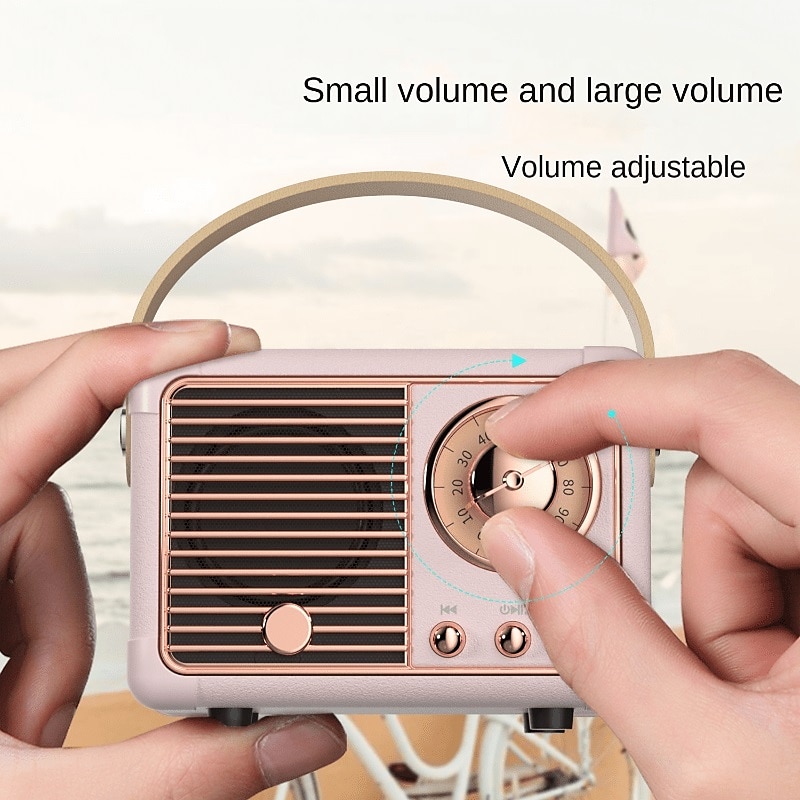 Retro-Style Mini Portable Wireless Speakers - The Perfect Creative Gift for Music Lovers2