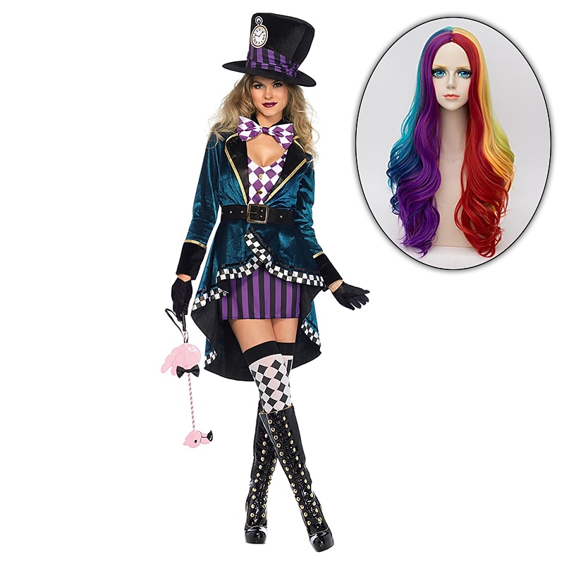 Alice in Wonderland Alice in Wonderland Dress Cosplay Costume Adults' Women's Sexy Costume Performance Party Halloween Halloween Carnival Masquerade Easy Halloween Costumes With Wig