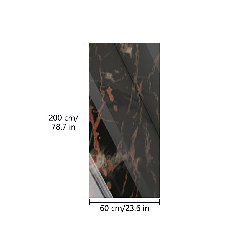 Cool Wallpapers Marble Wallpaper Wall Mural Peel Stick Sticker Self-Adhesive Oilproof High Temperature Waterproof Easily Removable Covering Kitchen Countertop Cabinet Shelf Liner 60x200cm/24"x78.74"2