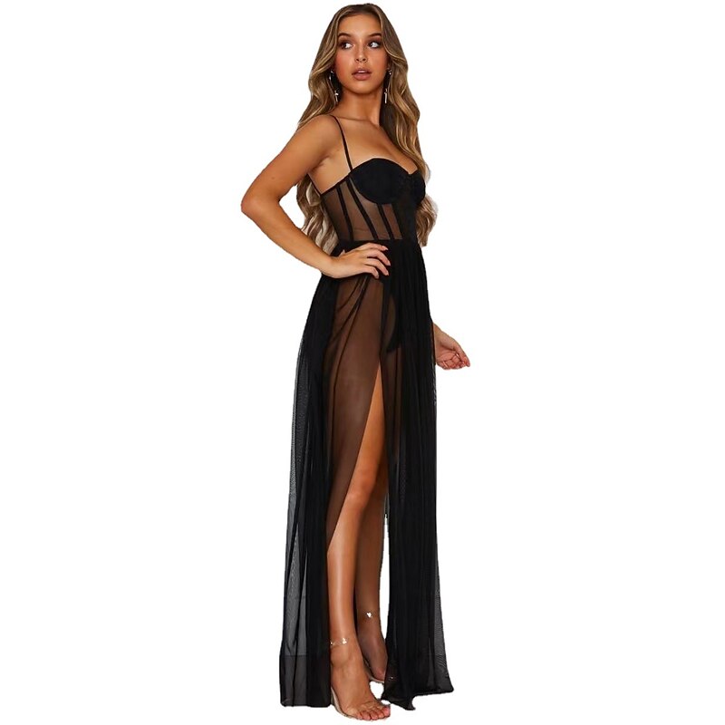 Women's Backless Sexy Erotic Sexy Lingerie Sexy Bodies Nightwear - Acrylic Spandex Solid Colored Sexy Lingerie Set Home Outfits2