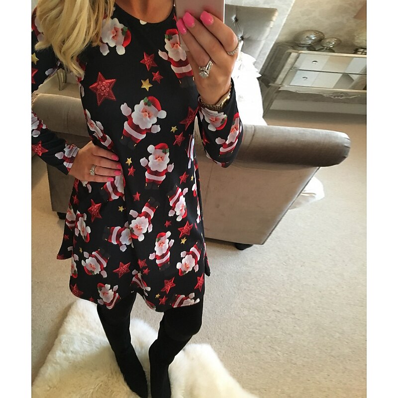 Santa Claus Dress Women's Christmas Adults' Christmas Masquerade Christmas Eve Christmas New Year Eve Top4