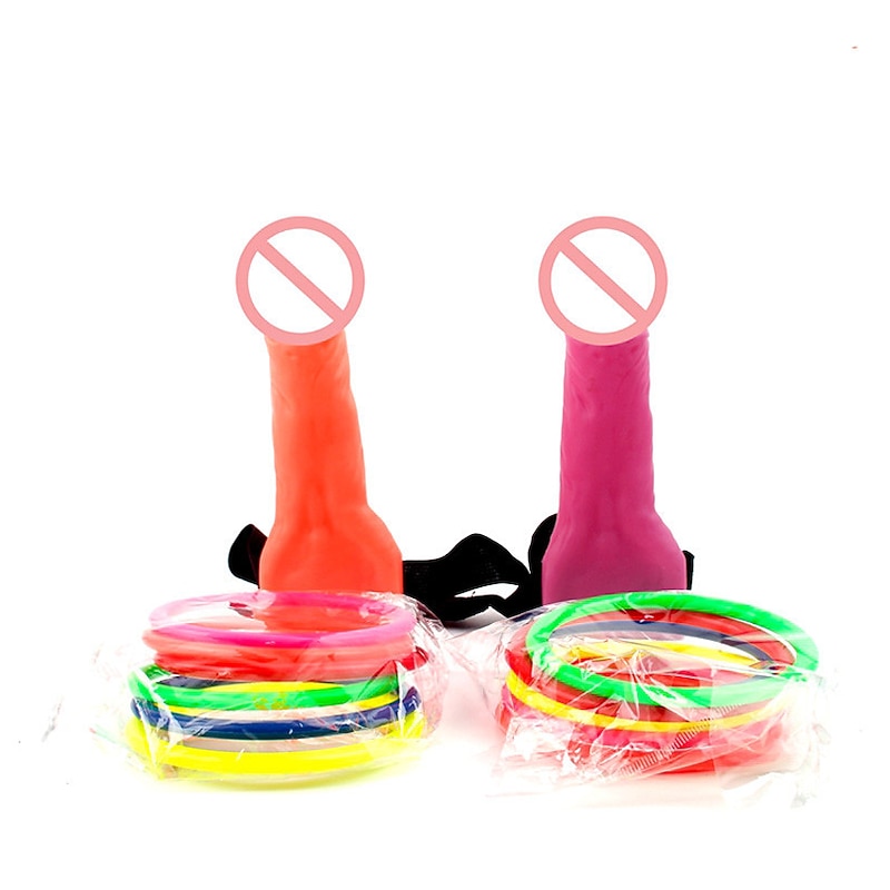 Hoopla Willy With Ring Game Indoor Toss Head Ring Heads Bride Hen Prop Party3