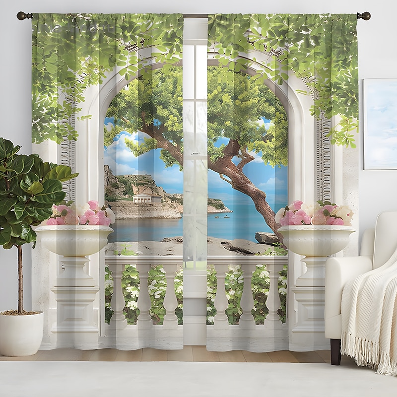 2 Panels Curtain Drapes Blackout Curtain For Living Room Bedroom Kitchen Window Treatments Thermal Insulated Room Darkening3