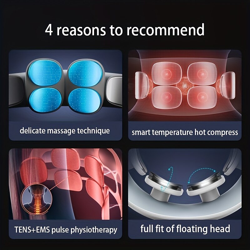 Relieve Neck Pain & Stress with this Smart Low Frequency Pulse Infrared Shoulder Cervical Care Machine Electric Neck Massager4