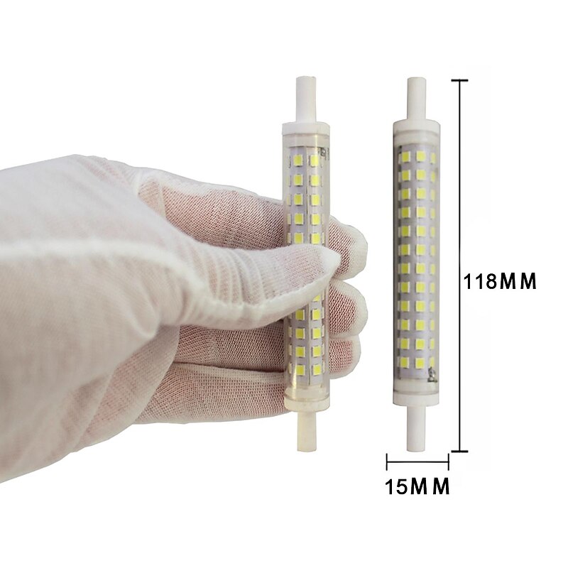 LED R7S  78mm/118mm 13W J78/J118  Tubes equivalent to Halogen 75W AC 220V 240V 2Pcs4