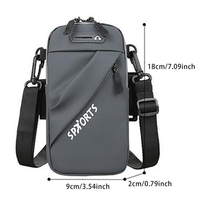 2023 New Multi Functional 3 IN 1 Outdoor Sports Fitness Running Mountaineering Mobile Phone Bag Travel Small Bag Cross Body Waist Hanging Arm Bag Single Shoulder Bag3