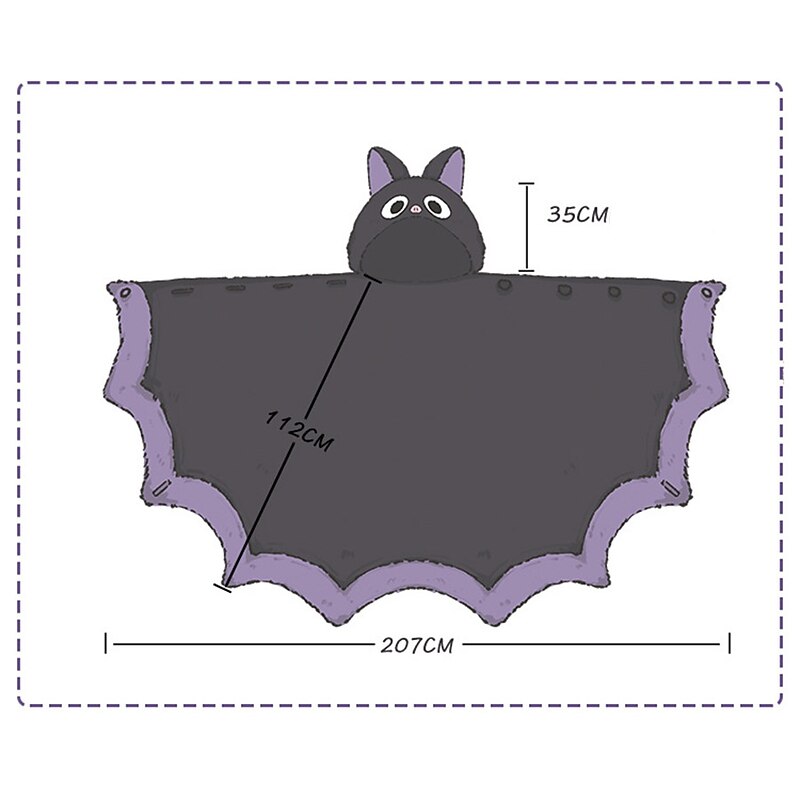 Adults' Animal Cape Hooded Cloak Bat Animal Onesie Pajamas Kigurumi Pajamas Cosplay For Men and Women Masquerade Cartoon2