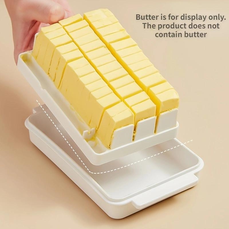 1PCS Keep Your Butter Fresh and Delicious with This Dividable Butter Pan and Lid!