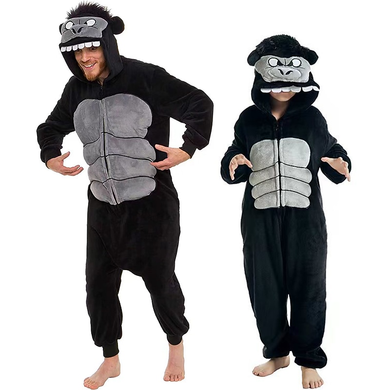 Kid's Adults' Animal Cartoon Group Costume Nightwear Onesie Pajamas Carnival Costume Animal Clown Onesie Pajamas Kigurumi Pajamas Cute For Men and Women Boys and Girls Christmas Carnival New Year 11