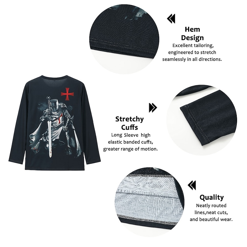 Veterans Day Men's Patriot Patriotic Veteran Graphic Prints American Flag National Flag T shirt Distressed T Shirt Long Sleeve T shirt 3D Print Crew Neck Shirt Vintage Sports Designer Outdoor Street3