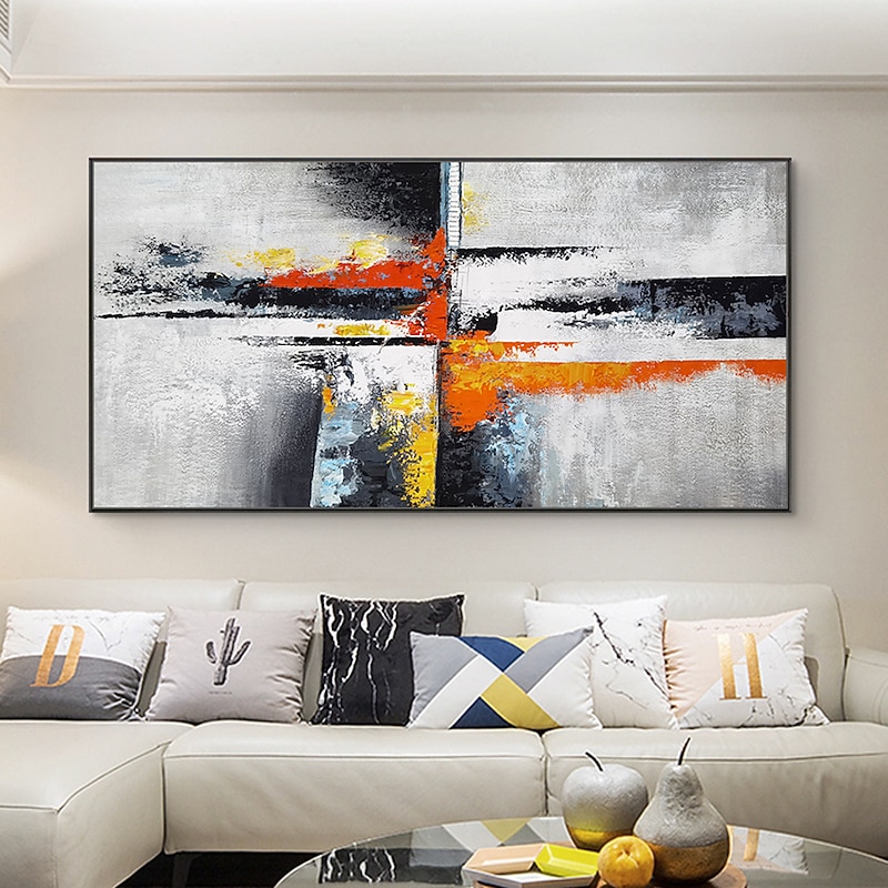 Mintura Handmade Abstract Oil Paintings On Canvas Wall Art Decoration Modern Pictures For Home Decor Rolled Frameless Unstretched Painting3