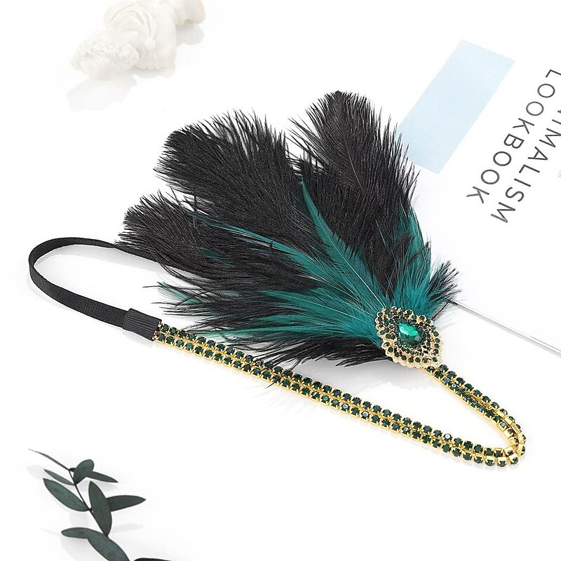 Retro Vintage 1920s Flapper Headband The Great Gatsby Wedding Guest Fancy Dress Women's Halloween Carnival Masquerade Prom Party / Cocktail Adults' Headband4