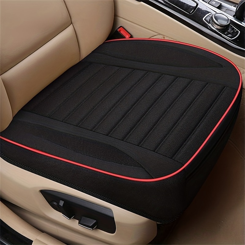 Car Seat Cover Full Cover Flax Cushion Seasons Universal Breathable For Most Four-Door Sedan Suv Ultra-Luxury Car4