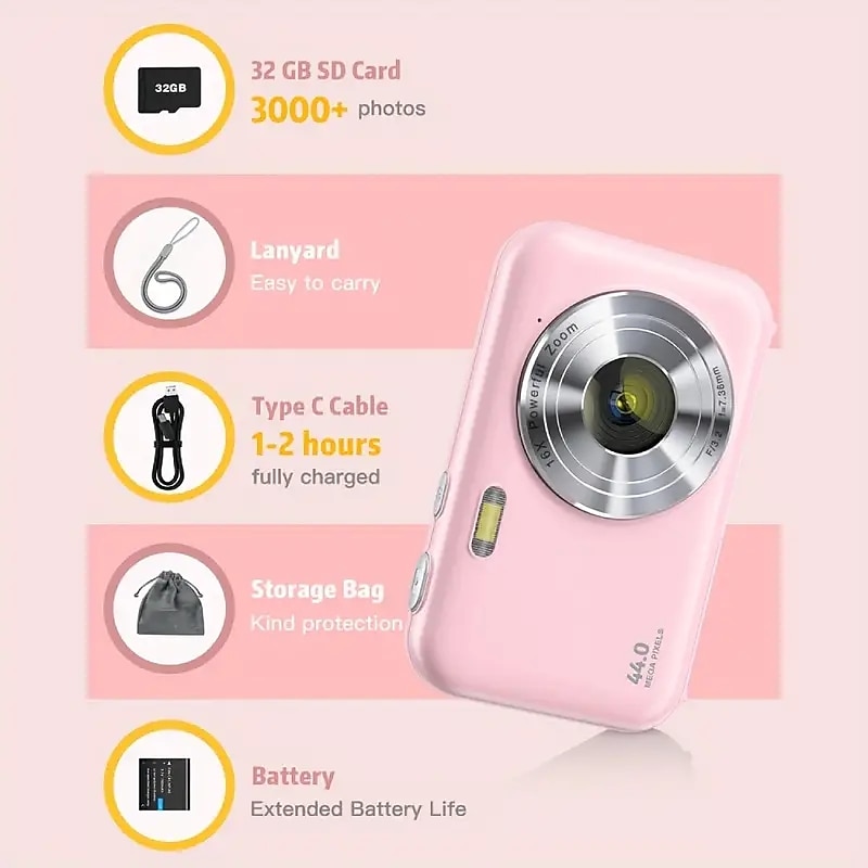 1080P HD Digital Camera Point and Shoot Camera Digicam 16X Digital Zoom Camera Compact Digital Camera2