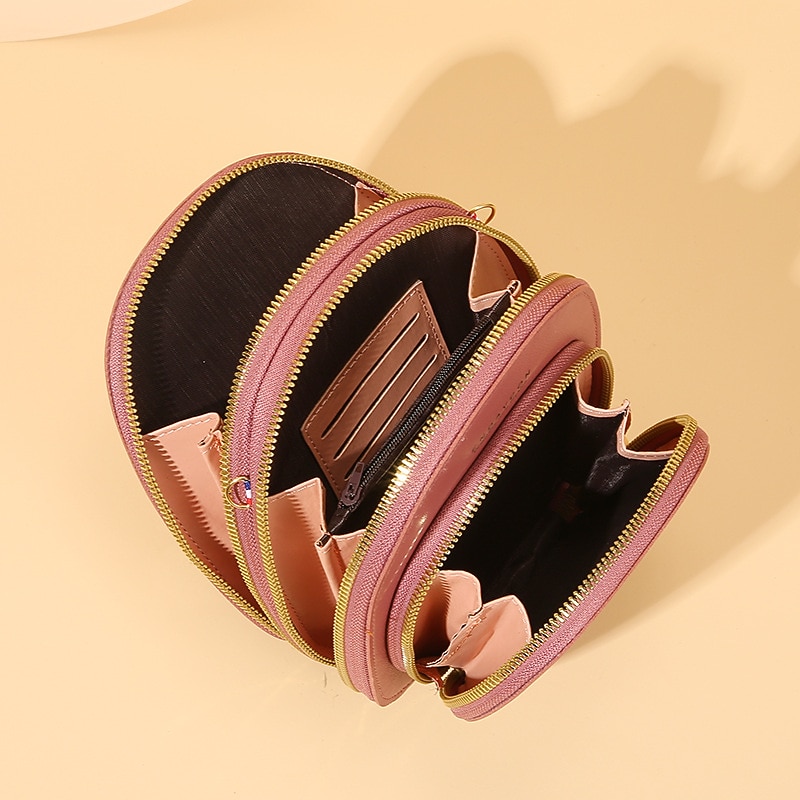 Women Crossbody Shoulder Bags Wallets Touch Screen Cell Phone Purse Soft Leather Strap Handbag for Female Luxury Messenger Bags3