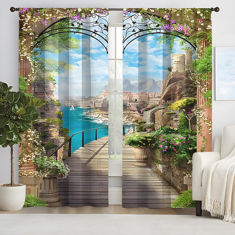 2 Panels Curtain Drapes Blackout Curtain For Living Room Bedroom Kitchen Window Treatments Thermal Insulated Room Darkening4