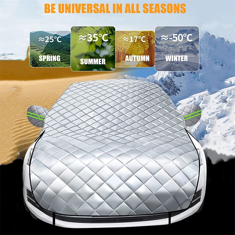 Starfire Car Front Windshield Snow Shield Anti-Freeze Cover Wind Shield Snow Shield Anti-Frost Cover Cloth Winter Snow Protection Thickened Winter2