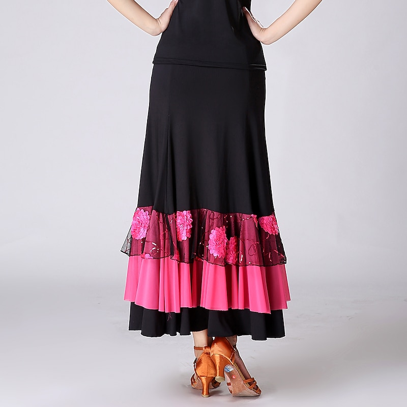 Activewear Skirts Printing Splicing Women's Performance Training Sleeveless High Polyester2