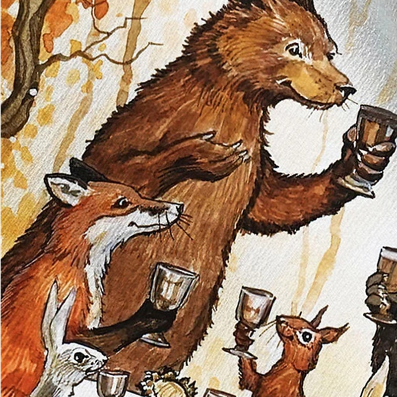 Thanksgiving Day Men's Animal Shirt Western Shirt Cowboy Shirt Long Sleeve Casual Daily Wear Going out Fall & Winter Turndown Pocket Print Button-Down Yellow3